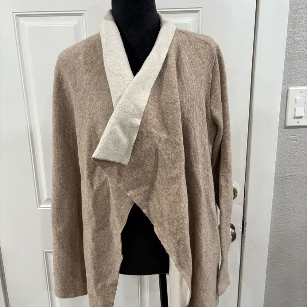Lovestitch Tan and Cream Women's Cardigan